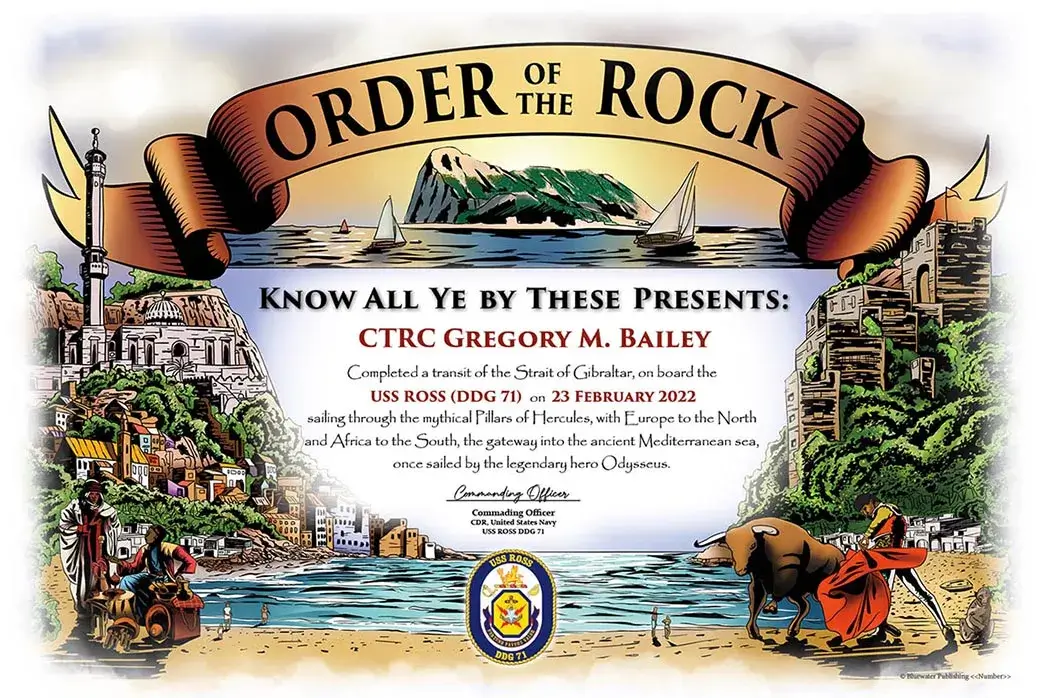Order of the Rock (STROG) Traditional Certificate